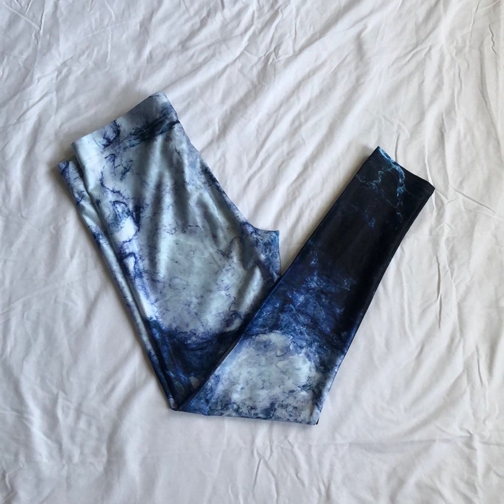 Women’s, Andi Greyscale, Nuvango, Leggings, XL, Blue, NWOT